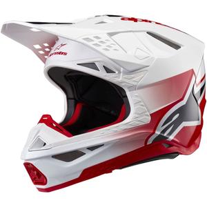 Alpinestars Supertech S-M10 Unite motorcrosshelm rood en wit
