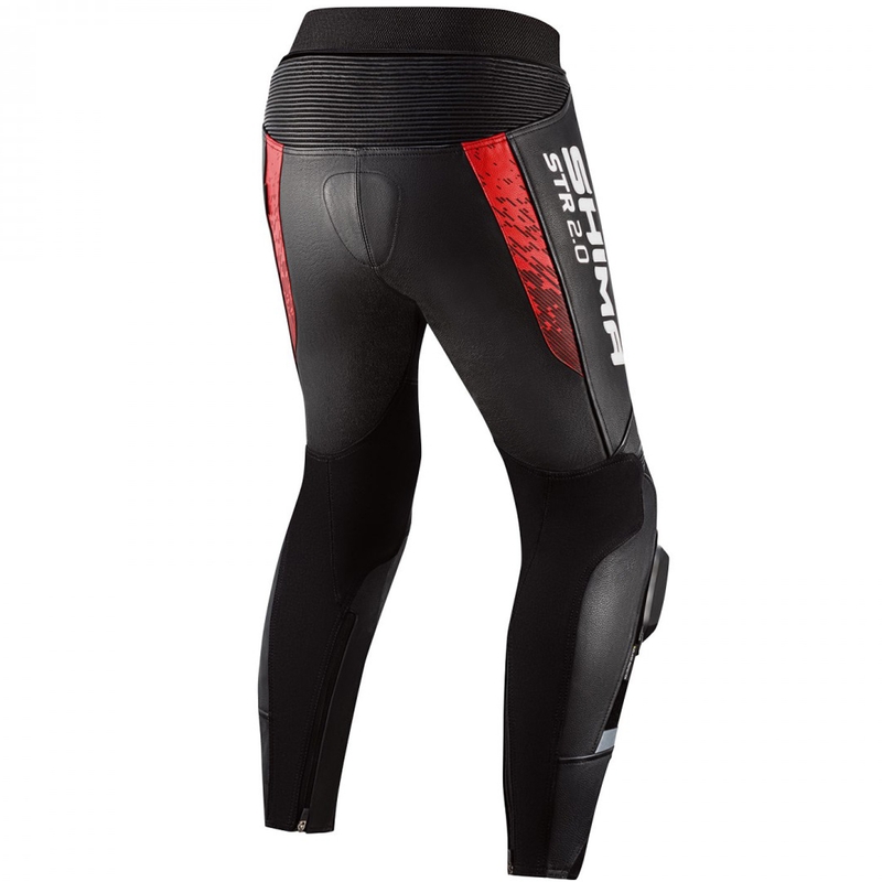 Shima STR 2.0 motorbroek zwart-rood