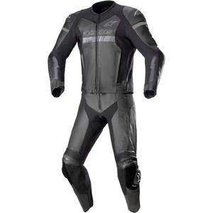 Alpinestars GP Force Chaser TECH-AIR 5 compatible zwart-zwart tweedelig leren motorpak