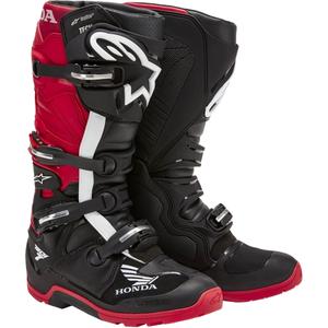 Alpinestars Tech 7 Enduro Drystar Honda Motorlaarzen Zwart-Rood