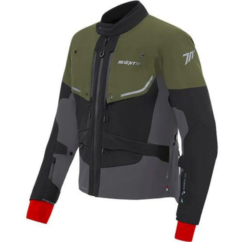Seventy Degrees SD-JT45 Expedition motorjas groen-zwart-grijs
