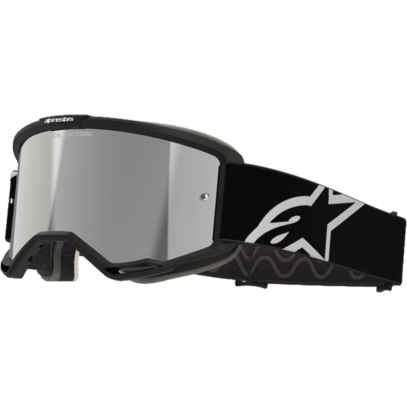 Alpinestars Vision 5 Corp motorcrossbril zwart met gespiegelde zilveren lens