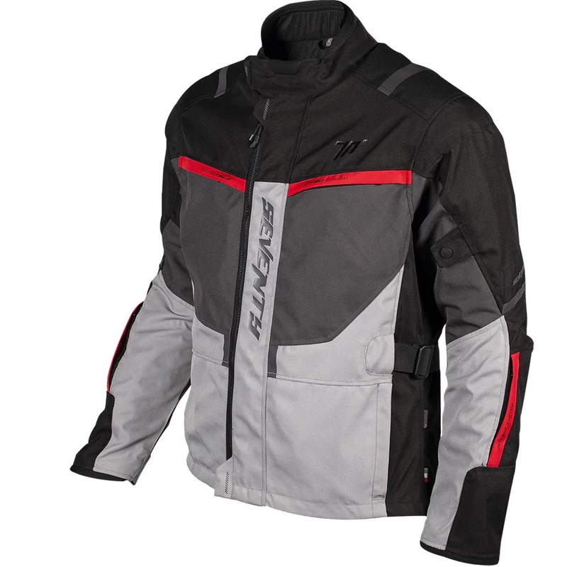 Seventy Degrees SD-JT83 Tonale motorjas zwart-grijs-rood