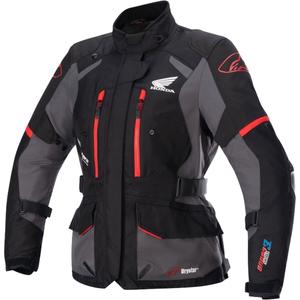 Alpinestars Stella Andes Drystar Honda dames motorjack zwart-grijs