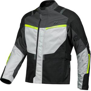 Dames motorjas Seventy Degrees SD-JT85 Tonale zwart-grijs-fluo geel