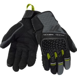 Seventy Degrees SD-N60 tweetakt motorhandschoenen zwart-grijs-fluorescentiegeel
