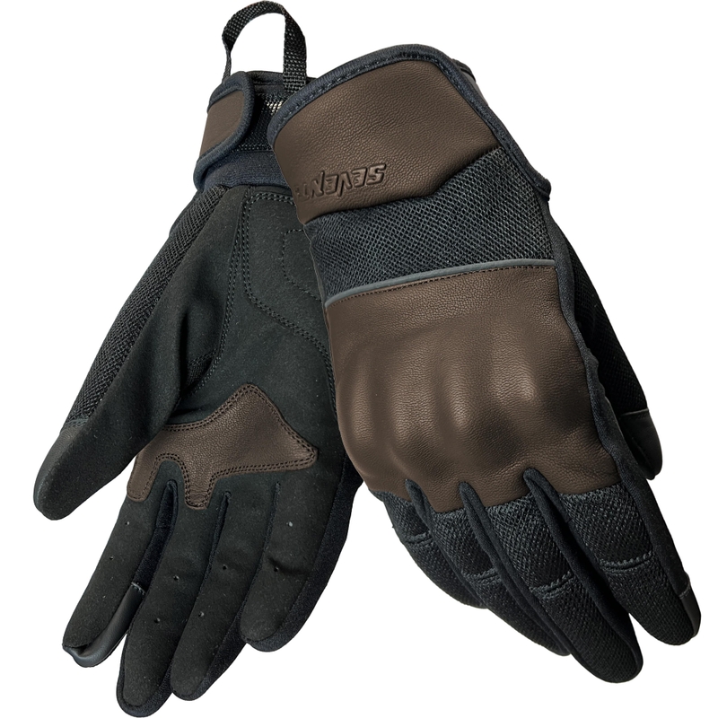Seventy Degrees SD-C36 Icon motorhandschoenen bruin-zwart