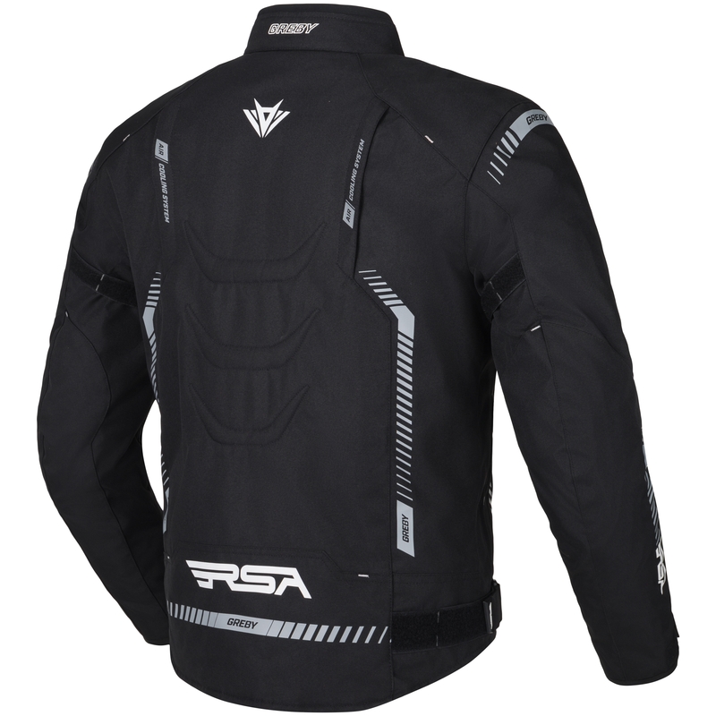 Motorjas RSA Greby 2 zwart-grijs
