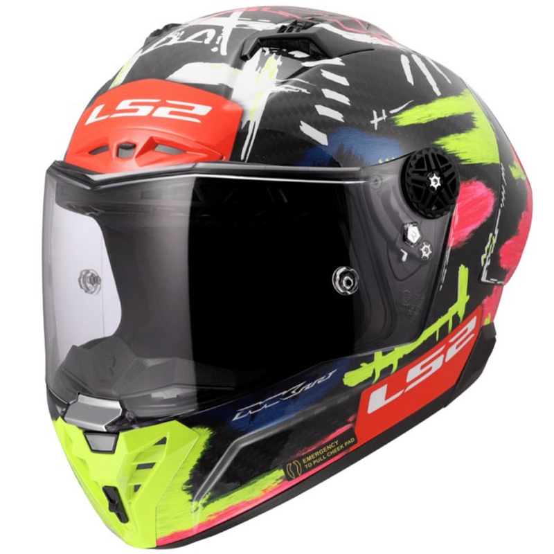 Integraal motorhelm LS2 FF805 Thunder GP Aero Replica Aldeguer 25 glanzend zwart-rood-groen