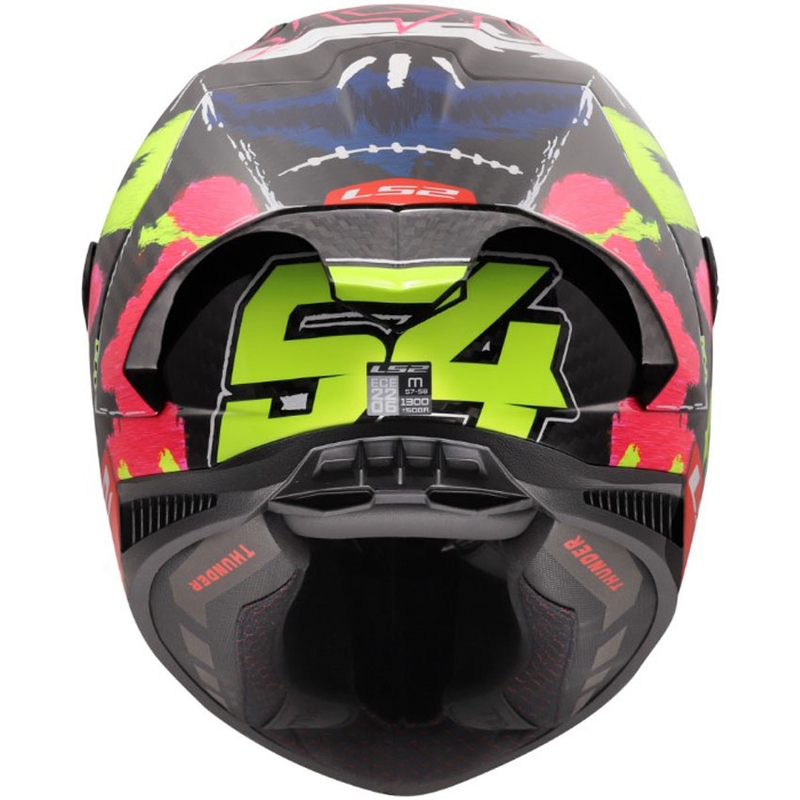 Integraal motorhelm LS2 FF805 Thunder GP Aero Replica Aldeguer 25 glanzend zwart-rood-groen