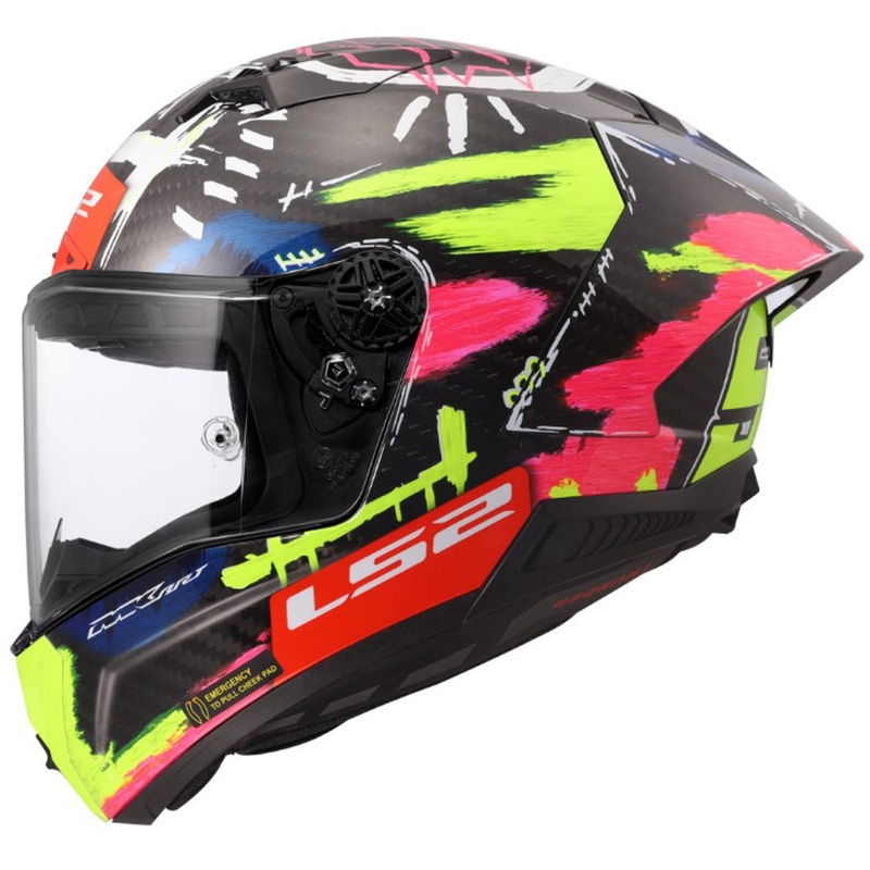 Integraal motorhelm LS2 FF805 Thunder GP Aero Replica Aldeguer 25 glanzend zwart-rood-groen