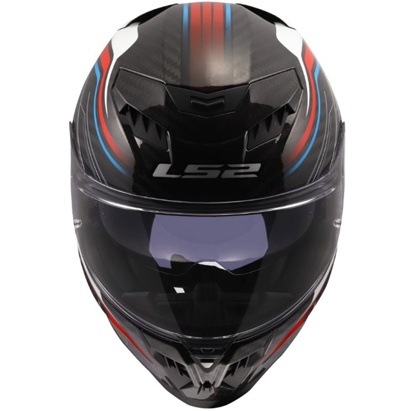 Integraal motorhelm LS2 FF807 Dragon Subic wit-blauw-rood