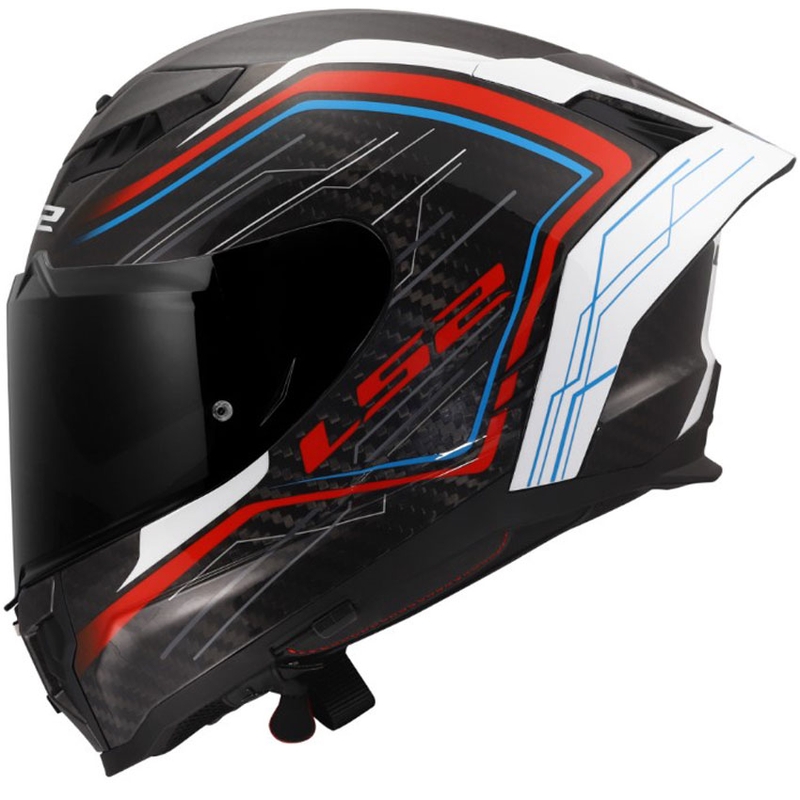 Integraal motorhelm LS2 FF807 Dragon Subic wit-blauw-rood