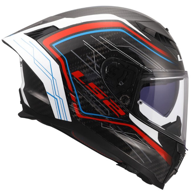 Integraal motorhelm LS2 FF807 Dragon Subic wit-blauw-rood