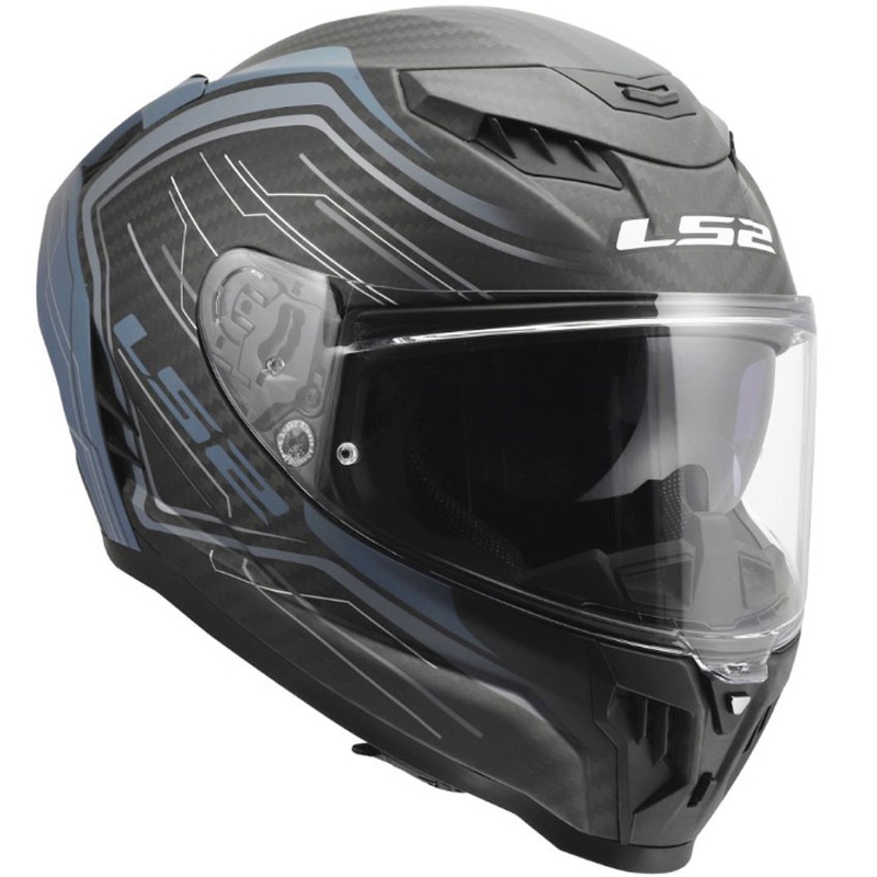 Integraal motorhelm LS2 FF807 Dragon Subic blauw-petrol