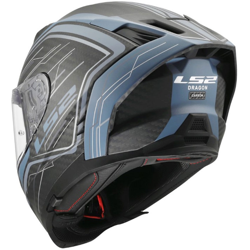 Integraal motorhelm LS2 FF807 Dragon Subic blauw-petrol