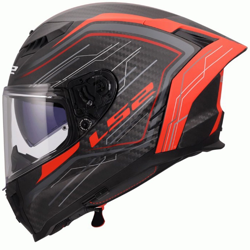 Integraal motorhelm LS2 FF807 Dragon Subic rood