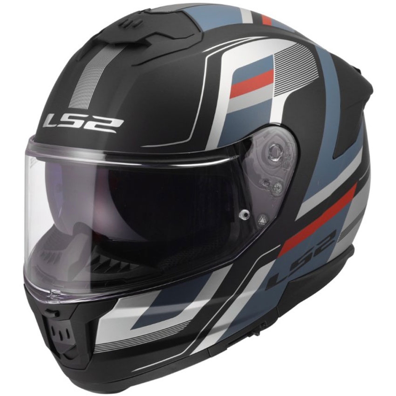 Integraal motorhelm LS2 FF808 Stream II Vintage zwart-petrol