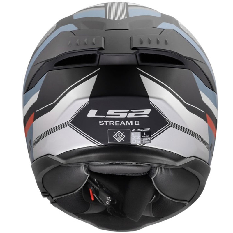 Integraal motorhelm LS2 FF808 Stream II Vintage zwart-petrol