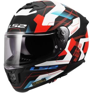 Integraal motorhelm LS2 FF808 Stream II Mika mat wit-blauw