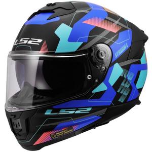 Integraal motorhelm LS2 FF808 Stream II Mika mat zwart-blauw