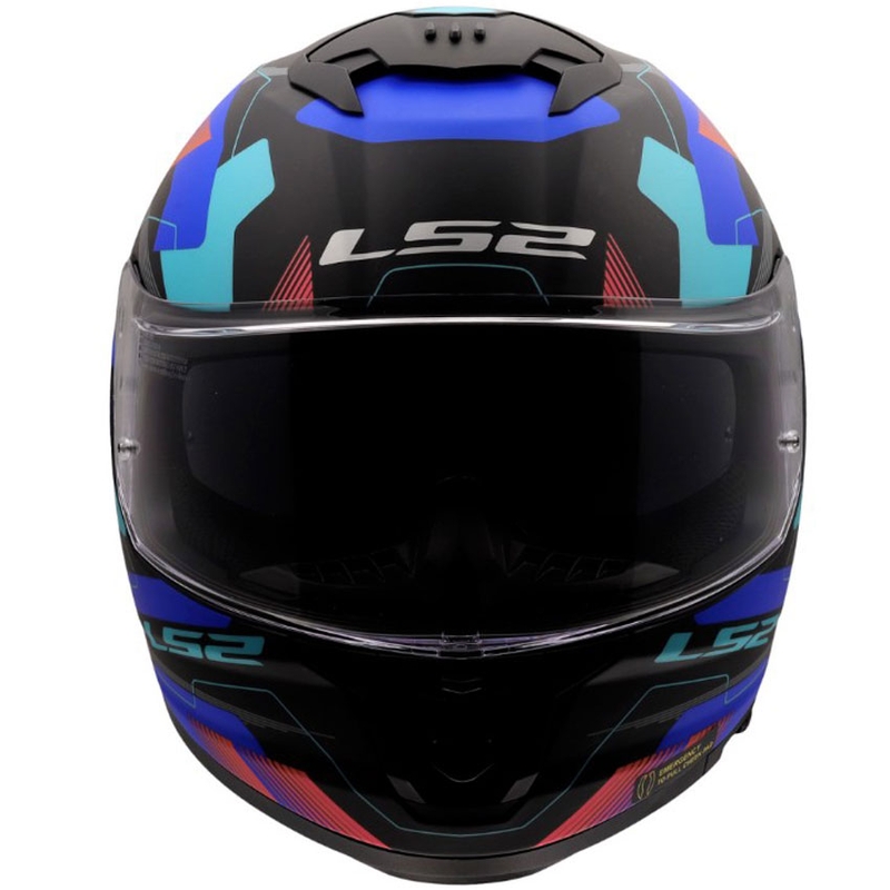 Integraal motorhelm LS2 FF808 Stream II Mika mat zwart-blauw
