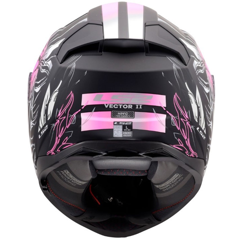 Integraal motorhelm LS2 FF811 Vector II Darflo matzwart-roze