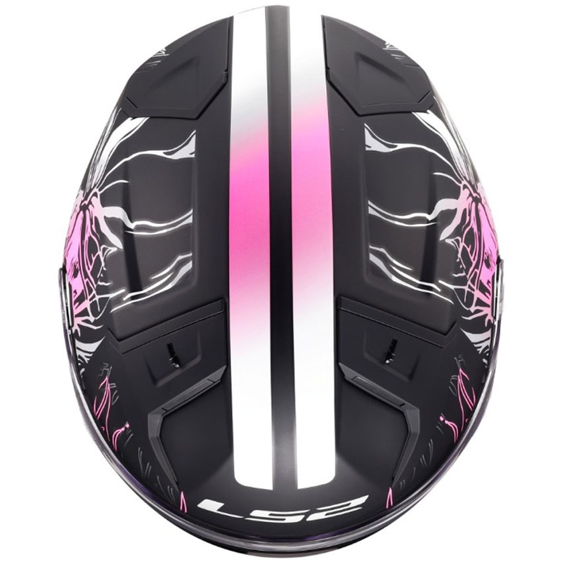 Integraal motorhelm LS2 FF811 Vector II Darflo matzwart-roze