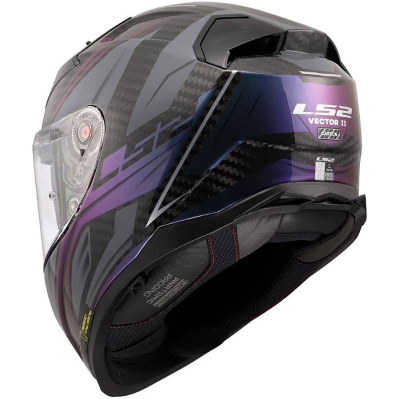 Integraal motorhelm LS2 FF811 Vector II C Savage Chameleon zwart-paars