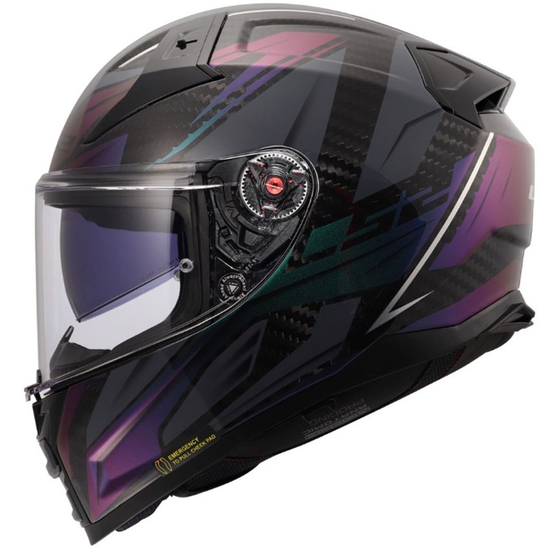 Integraal motorhelm LS2 FF811 Vector II C Savage Chameleon zwart-paars
