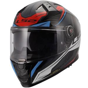 Integraal motorhelm LS2 FF811 Vector II C Savage wit-blauw-rood