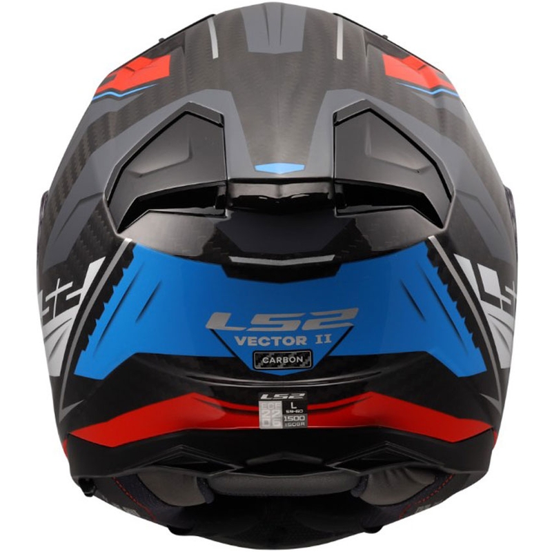 Integraal motorhelm LS2 FF811 Vector II C Savage wit-blauw-rood