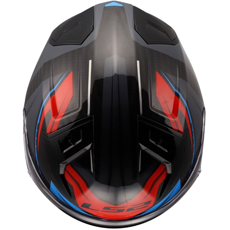 Integraal motorhelm LS2 FF811 Vector II C Savage wit-blauw-rood