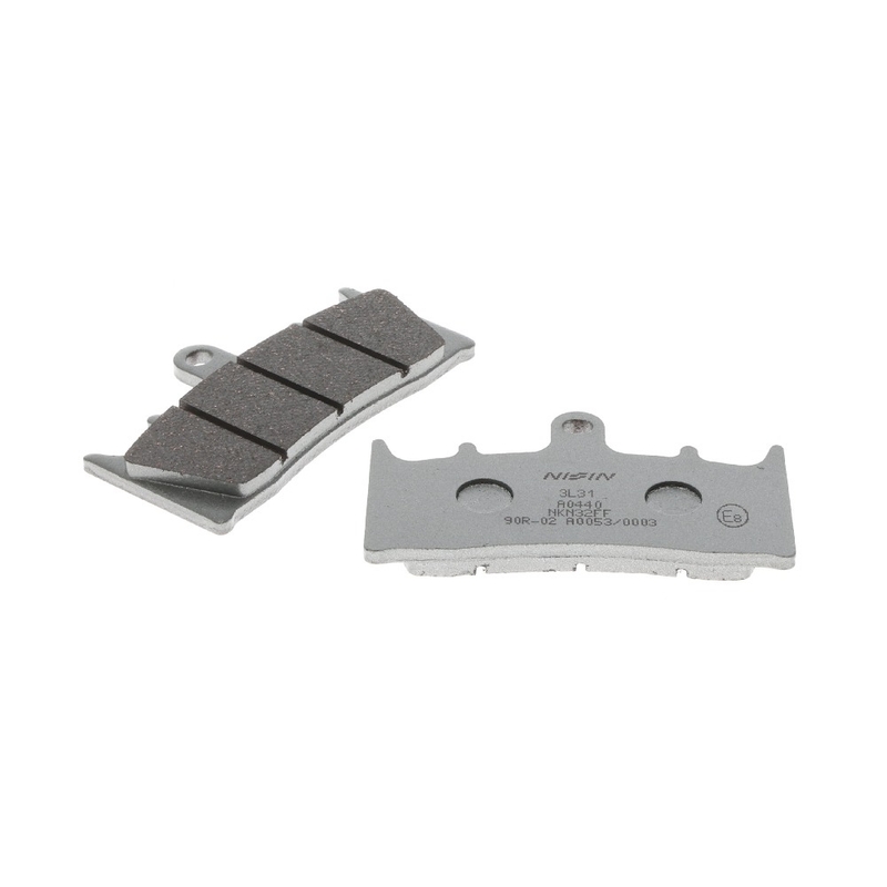 Remblokken NISSIN semi-metallische samenstelling 89,7x52x8 mm 2 stuks