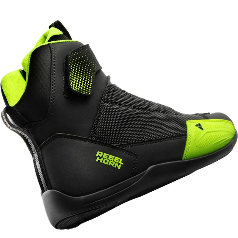 Rebelhorn Swift motorlaarzen zwart-fluor geel
