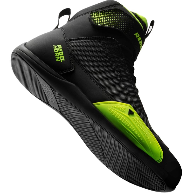 Rebelhorn Swift motorlaarzen zwart-fluor geel