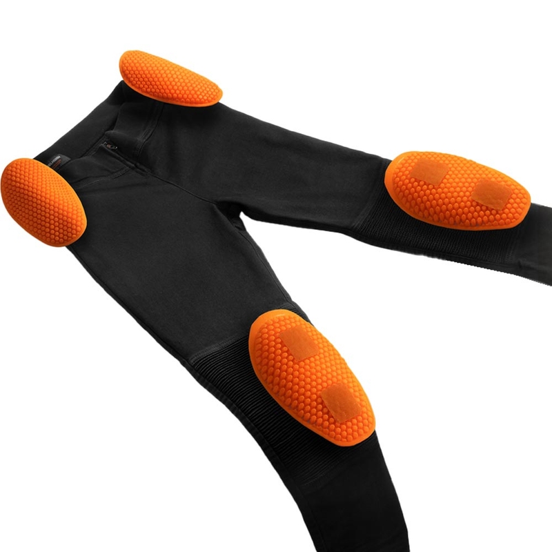 Rebelhorn Chica zwarte, korte motorlegging voor dames