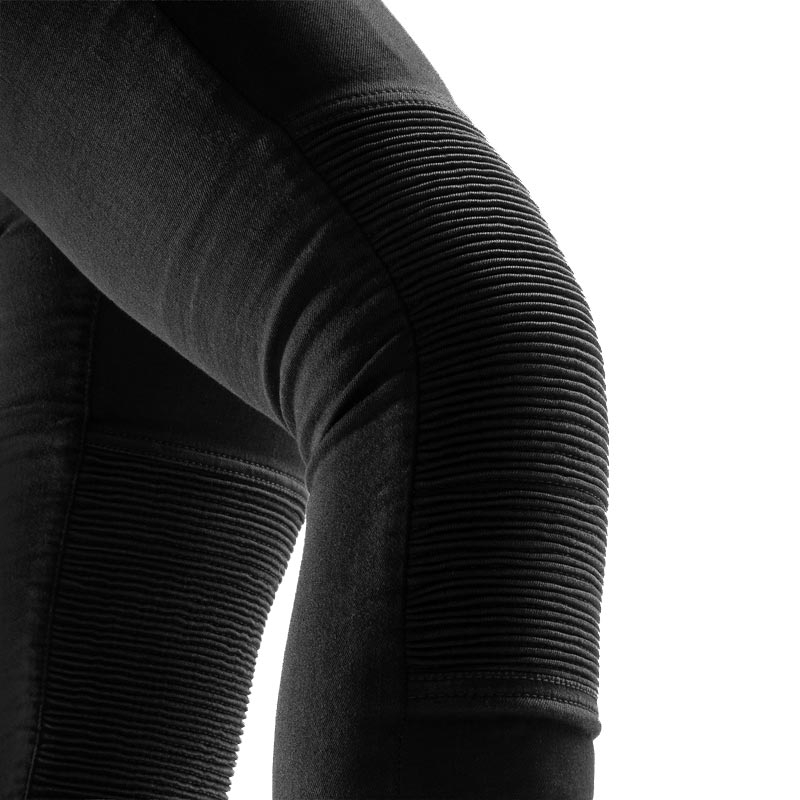 Rebelhorn Chica zwarte, korte motorlegging voor dames