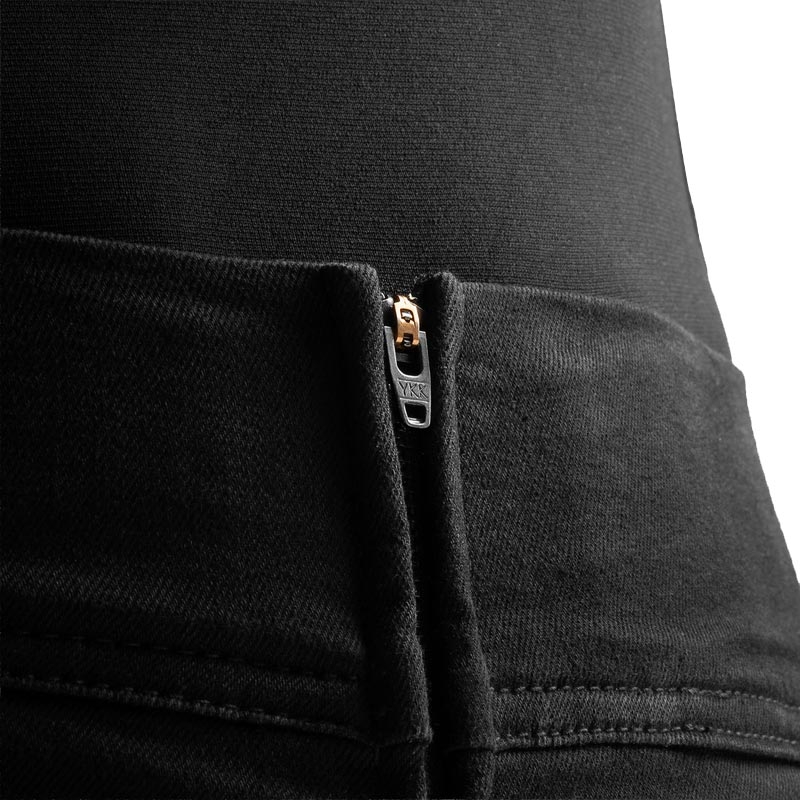 Rebelhorn Chica zwarte, korte motorlegging voor dames