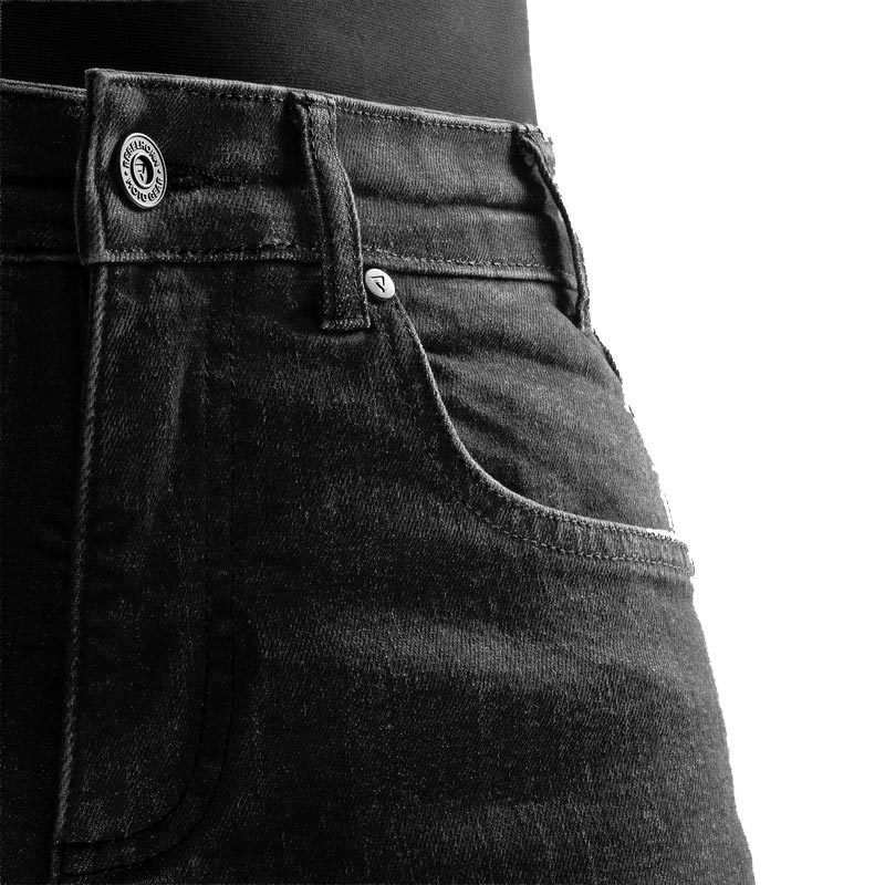 Rebelhorn Classic Monolayer Motorjeans Gewassen Zwart