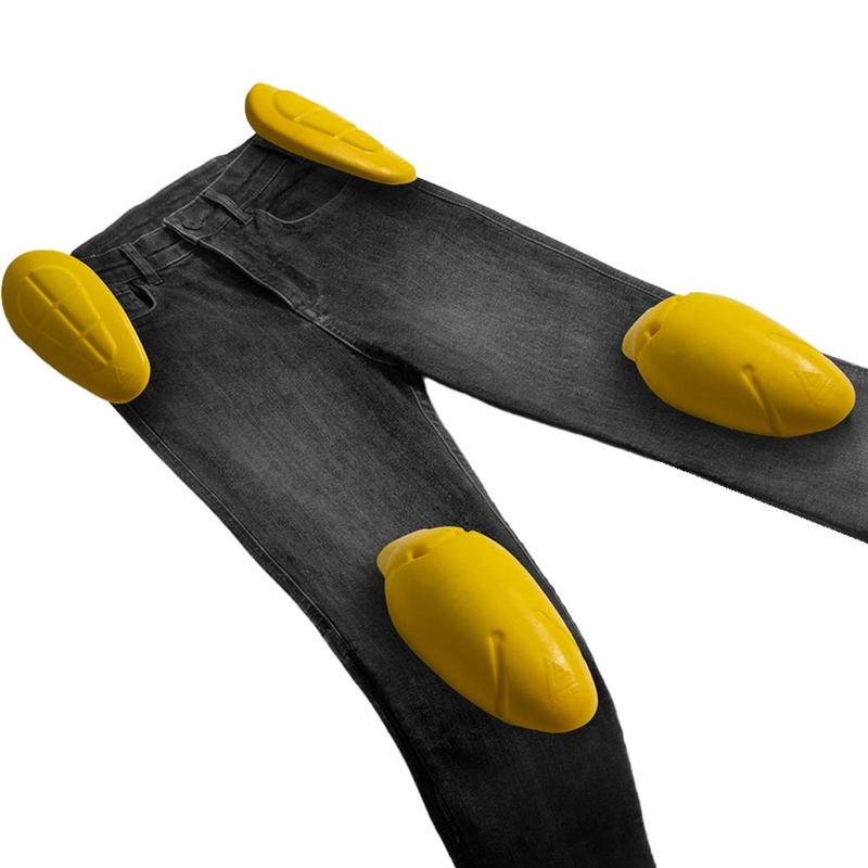 Rebelhorn Classic Monolayer Bikerjeans, gewassen zwart