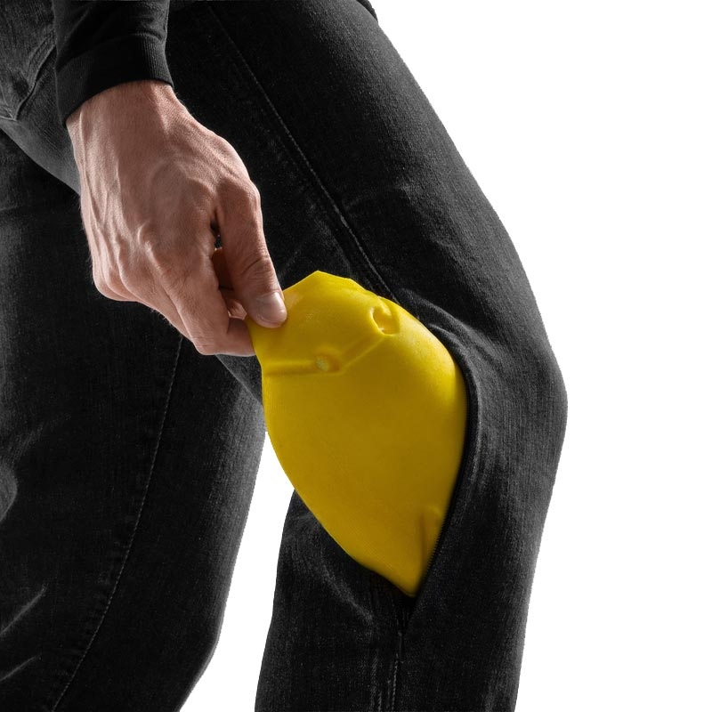 Rebelhorn Classic Monolayer Bikerjeans, gewassen zwart