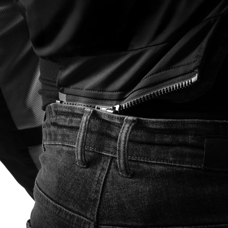 Rebelhorn Classic Monolayer Bikerjeans, gewassen zwart