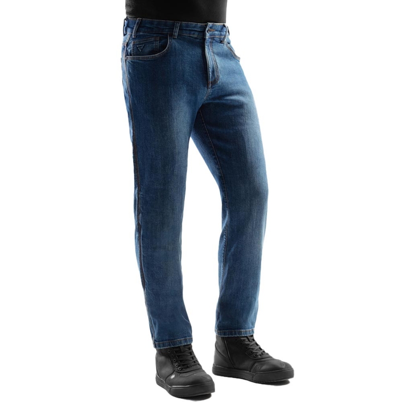 Rebelhorn Classic Monolayer Motorjeans Wassen Blauw