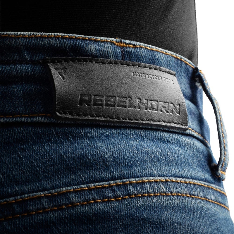 Rebelhorn Classic Monolayer Motorjeans Wassen Blauw