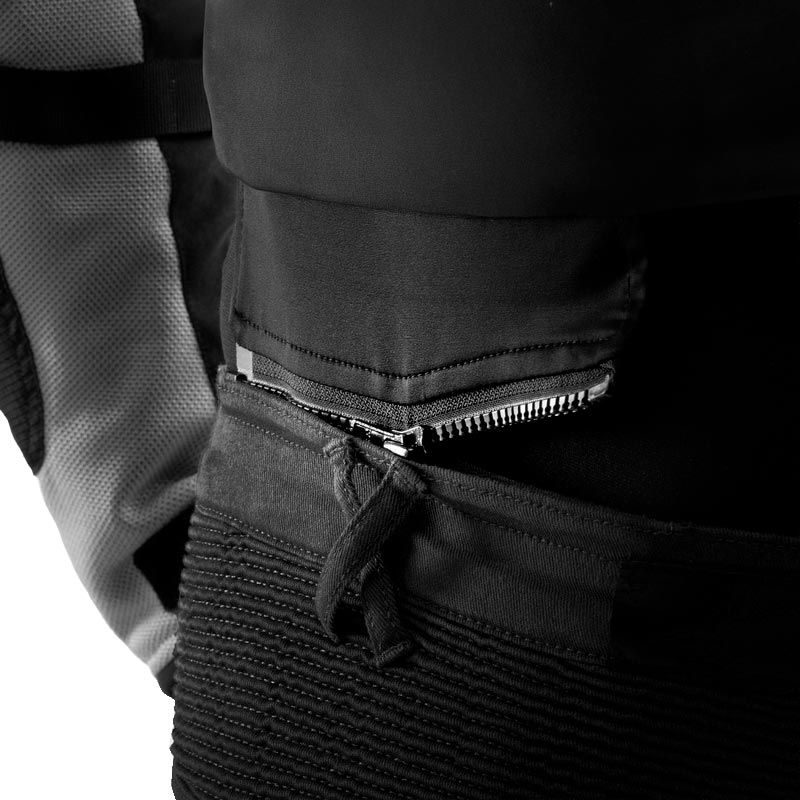 Rebelhorn Faster cropped motorjeans zwart