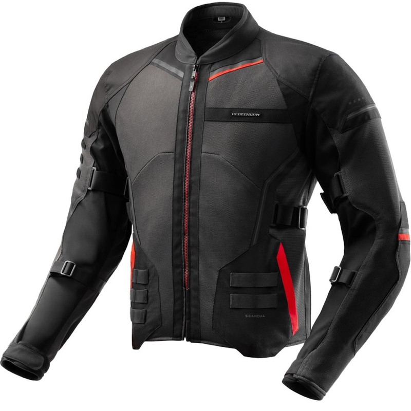 Rebelhorn Scandal 3 motorjas donkergrijs-zwart-rood