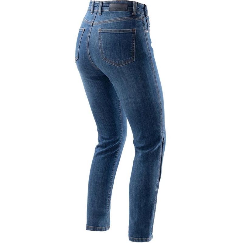 Dames motorjeans Rebelhorn Classic Monolayer gewassen blauw