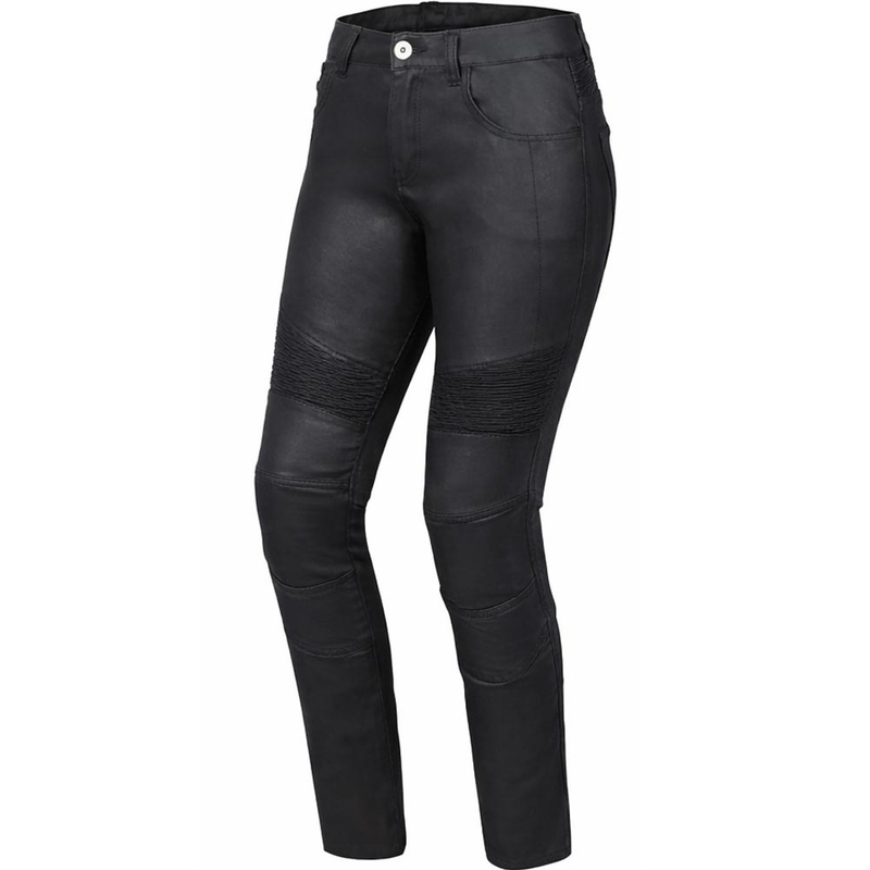 Rebelhorn Roxy cropped motorjeans voor dames, zwart