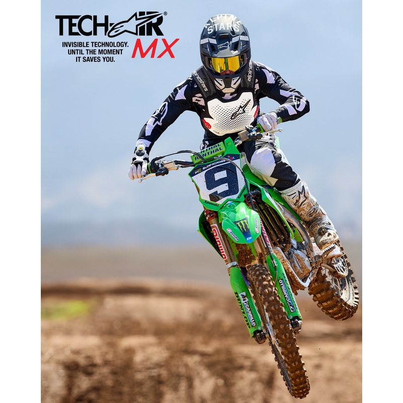 Alpinestars TECH-AIR®MX PLASMA systeem airbag vest wit-zwart-rood